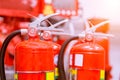 Powerful industrial fire extinguishing system Royalty Free Stock Photo