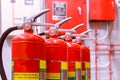 Powerful industrial fire extinguishing system Royalty Free Stock Photo