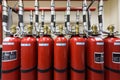 Powerful industrial fire extinguishing system