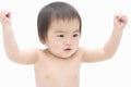 Powerful Japanese Baby Royalty Free Stock Photo