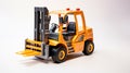 Powerful Lifting Solutions: a Forklift Illustration on a White Background, Generative AI