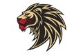 Powerful Lion Head Logo Illustration EPS Format Royalty Free Stock Photo