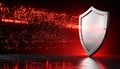 Cybersecurity Shield Protecting Digital Data Royalty Free Stock Photo