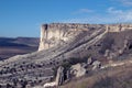 Powerful 100-meter calcareous rock