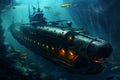 Powerful Military submarine. Generate Ai