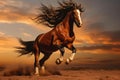 Powerful mustang horse. Generate ai