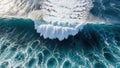 Powerful ocean wave crashing Royalty Free Stock Photo