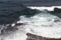Powerful Pacific Ocean Waves Crashing on Rocks