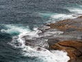 Powerful Pacific Ocean Waves Crashing on Rocks