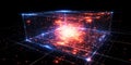 Supercharged Quantum Algorithm Unlocking Quantum Computing Secrets to Revolutionize Data Processing Systems Royalty Free Stock Photo