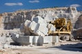 Powerful Quarry machinery mine. Generate Ai Royalty Free Stock Photo