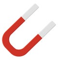 Powerful red magnet, icon Royalty Free Stock Photo