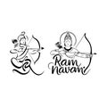 Jai Shree Ram Silhouette Vector Design Royalty Free Stock Photo