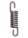 Strong industrial steel spring isolated