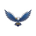 Powerful Stylized Eagle Mascot Vector Logo Royalty Free Stock Photo
