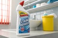 Powerful toilet bowl stain remover bottle Royalty Free Stock Photo