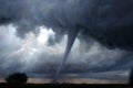 Powerful Tornado Over The Meadow Or Field Generative AI