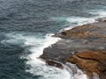 Powerful Pacific Ocean Waves Crashing on Rocks