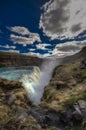 Gulfoss waterfall in Iceland Royalty Free Stock Photo