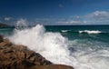 Powerful wave spray