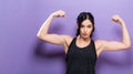 Powerful young fit woman Royalty Free Stock Photo