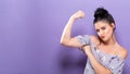 Powerful young woman in a success pose Royalty Free Stock Photo