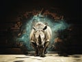 Powerfull as rhino Royalty Free Stock Photo