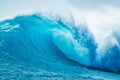 Powerfull Blue Ocean Wave Royalty Free Stock Photo