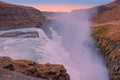 Powerfull Gullfoss Waterfalls in Iceland