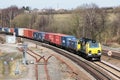 Powerhaul diesel locomotive with container train