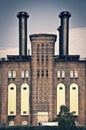 The powerhouse, ancient industrial brick building in Jersey city, New Jersey USA