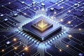Powering the Future A CuttingEdge Visualization of AI Database Architecture Featuring Advanced Computing Components and Royalty Free Stock Photo