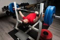 Powerlifter Man Bench Press Competition Royalty Free Stock Photo