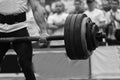 Powerlifting competitions in the street Royalty Free Stock Photo