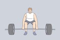 Powerlifting, sport lifestyle, weight lifting concept