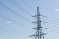 Powerline tower Royalty Free Stock Photo