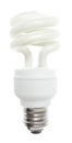 Powersave lamp on White Background. Vector Illustration. Royalty Free Stock Photo