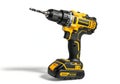 Powertools cordless drill with battery Royalty Free Stock Photo