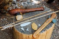 Powhatan tools near Jamestown Virginia