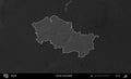 powiat nowomiejski highlighted, Poland. Grayscale Royalty Free Stock Photo