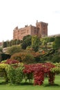 Powis Castle and garden in Welshpool, Wales, England Royalty Free Stock Photo