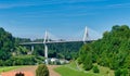 Poya Bridge in Fribourg Freiburg, Switzerland Royalty Free Stock Photo