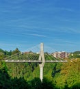 The Poya Bridge in Fribourg Freiburg, Switzerland Royalty Free Stock Photo