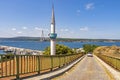 Poyrazkoy is the name of a village in Beykoz district, Istanbul Province. Landscape from poyrazkoy sea Royalty Free Stock Photo