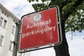 Peka parking machine sign Royalty Free Stock Photo