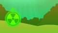 Polluted environment vector background