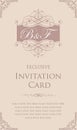 Invitation card design - luxury vintage style