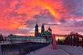 Poznan Cathedral at sunset, Poland