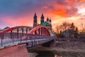 Poznan Cathedral at sunset, Poland