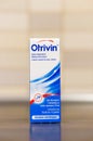Otrivin nose spray in a box